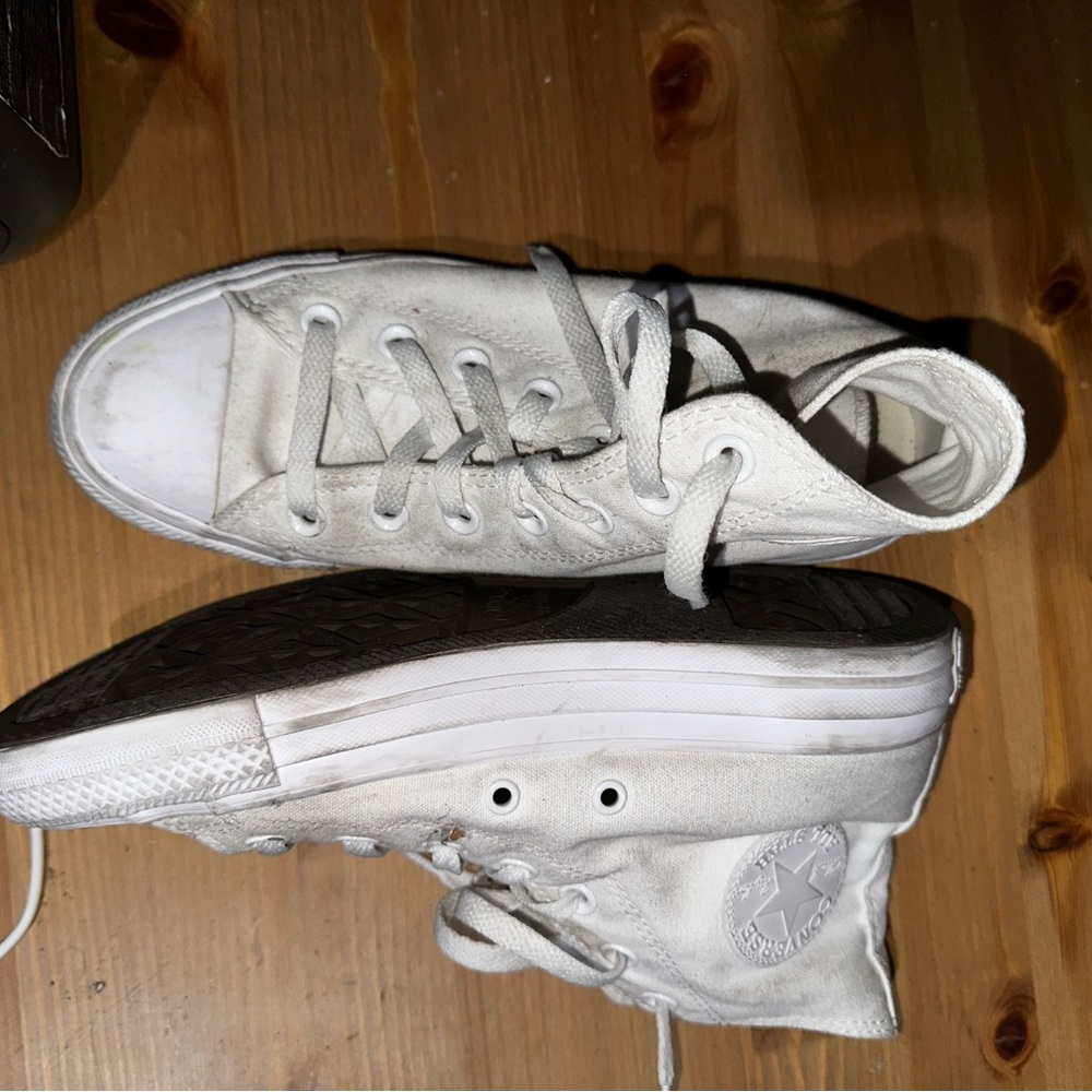 Converse White High-Top Sneakers
